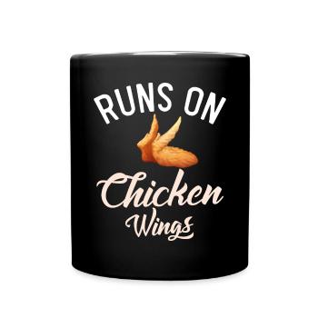 Cadeaux d’ailes de poulet - Mug uni - noir - Devant
