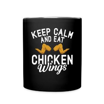 Cadeaux d’ailes de poulet - Mug uni - noir - Devant