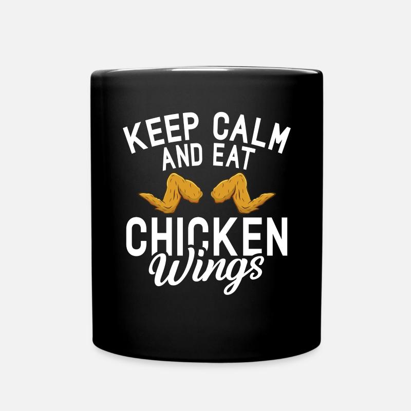 Chicken Wings Gifts - Tasse einfarbig - Schwarz