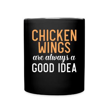 Chicken Wings Gifts - Full Colour Mug - black - Front