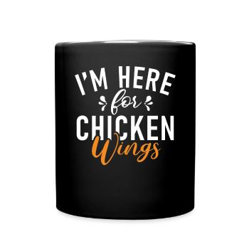 Cadeaux d’ailes de poulet - Mug uni - noir - Devant
