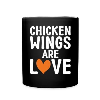 Chicken Wings Gifts - Full Colour Mug - black - Front