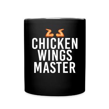 Cadeaux d’ailes de poulet - Mug uni - noir - Devant