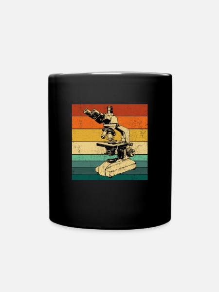Microscopy Scientist Biologist Microscope - Tasse einfarbig - Schwarz