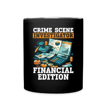 Forensischer Buchhalter Beruf Wirtschaftsprüfung Buchhaltung - Tasse einfarbig - Schwarz - Vorne