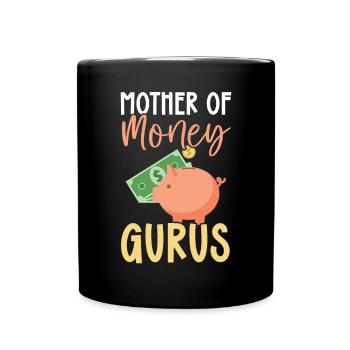 Maman d’un conseiller financier Gestion de l’argent - Mug uni - noir - Devant