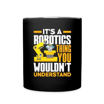 Programmeur de robots robotiques - Mug uni - noir - Devant