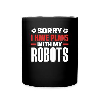 Programmeur de robots robotiques - Mug uni - noir - Devant