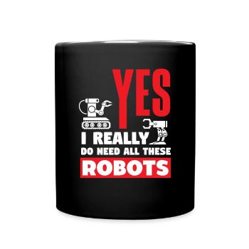 Programmeur de robots robotiques - Mug uni - noir - Devant