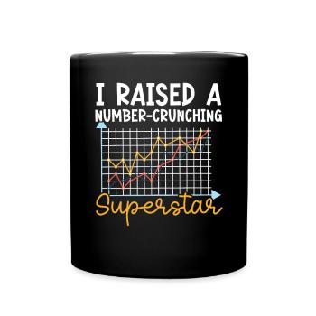 Maman d’un comptable fiscaliste Comptabilité Saison des impôts - Mug uni - noir - Devant