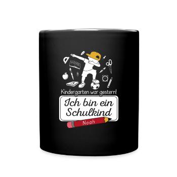 Je suis un écolier Noah - Mug uni - noir - Devant