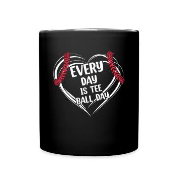 Chaque jour est le jour du Tee-ball - Tee-ball - Mug uni - noir - Devant