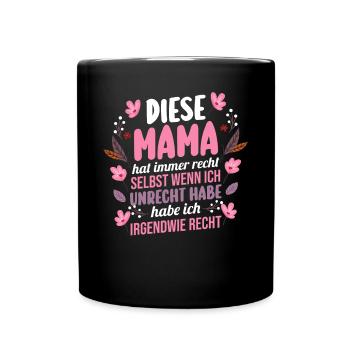 Mom Mother's Day Mom - Full Colour Mug - black - Front