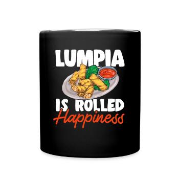Lumpia Filipino Food Philippines - Full Colour Mug - black - Front