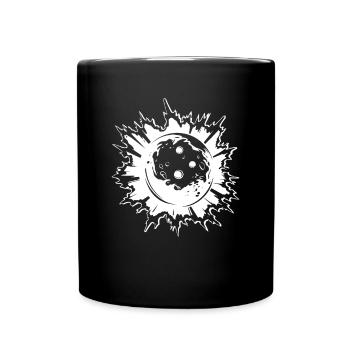 Bowling Zeichnung - Tasse einfarbig - Schwarz - Vorne