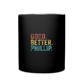 Good better Phillip - Tasse einfarbig - Schwarz - Vorne