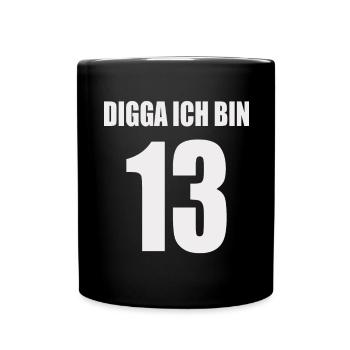 Humorvolles Geburtstagsmotiv für Teenager - Tasse einfarbig - Schwarz - Vorne
