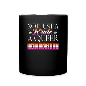 Gay Pride Hochzeit Gay Ehe Queer Lesbian - Tasse einfarbig - Schwarz - Vorne