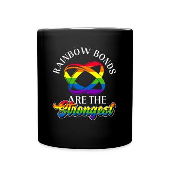 Gay Pride Wedding Gay Marriage - Full Colour Mug - black - Front