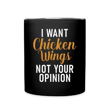 Chicken Wings Gifts - Full Colour Mug - black - Front