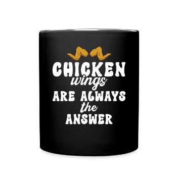 Chicken Wings Gifts - Full Colour Mug - black - Front