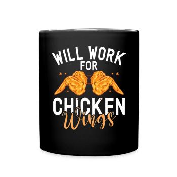 Chicken Wings Gifts - Full Colour Mug - black - Front