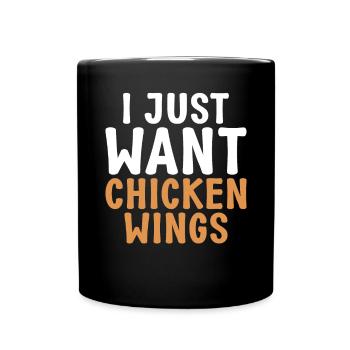 Chicken Wings Gifts - Full Colour Mug - black - Front