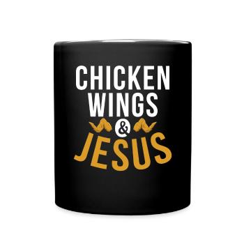 Chicken Wings Gifts - Full Colour Mug - black - Front