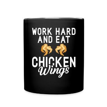 Chicken Wings Gifts - Full Colour Mug - black - Front