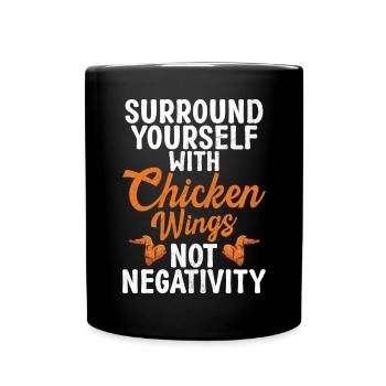 Chicken Wings Gifts - Full Colour Mug - black - Front