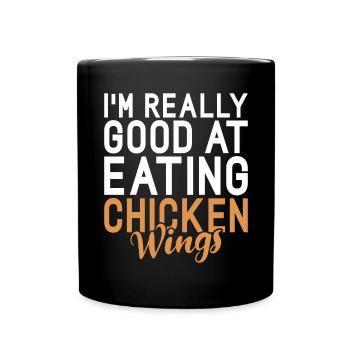 Chicken Wings Gifts - Full Colour Mug - black - Front