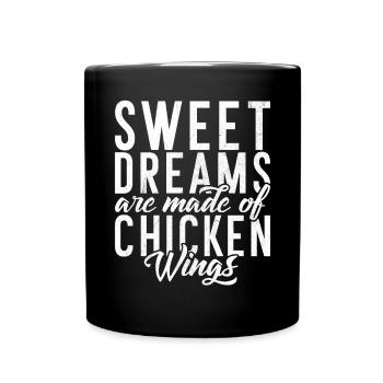 Chicken Wings Gifts - Tasse einfarbig - Schwarz - Vorne