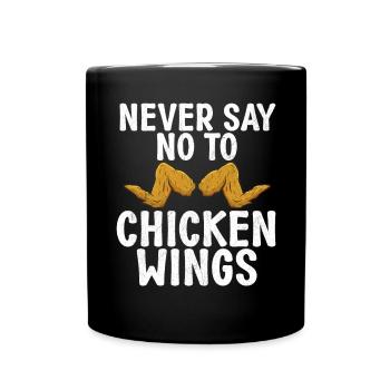 Chicken Wings Gifts - Tasse einfarbig - Schwarz - Vorne