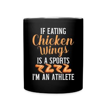 Cadeaux d’ailes de poulet - Mug uni - noir - Devant