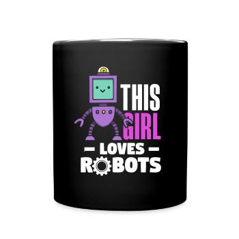 Programmeur de robots robotiques - Mug uni - noir - Devant