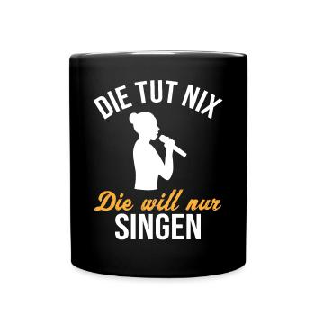 Innocent Singing Singer - Gift - Full Colour Mug - black - Front
