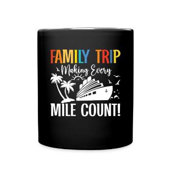 Croisière Voyage en famille Vacances en bateau Patry en famille - Mug uni - noir - Devant