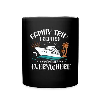 Croisière Voyage en famille Vacances en bateau Patry en famille - Mug uni - noir - Devant
