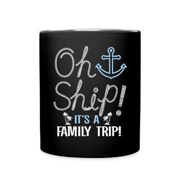 Croisière Voyage en famille Vacances en bateau Patry en famille - Mug uni - noir - Devant