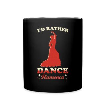 Je préfère danser le flamenco - Mug uni - noir - Devant