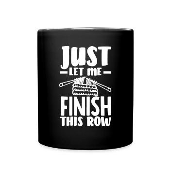 Lustiges Stricken Stricknadel Geschenk - Tasse einfarbig - Schwarz - Vorne