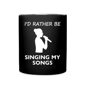 Dear Sing Music Joy Now - Gift - Full Colour Mug - black - Front