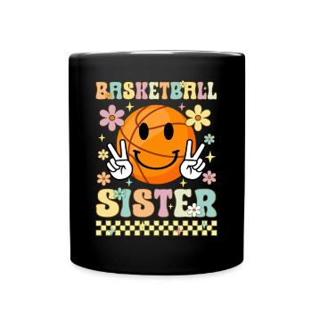 Basket-ball soeur Groovy Sis - Mug uni - noir - Devant