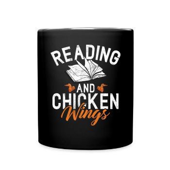 Cadeaux d’ailes de poulet - Mug uni - noir - Devant