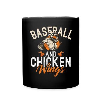 Cadeaux d’ailes de poulet - Mug uni - noir - Devant