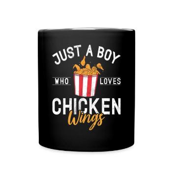 Cadeaux d’ailes de poulet - Mug uni - noir - Devant