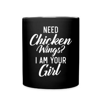 Chicken Wings Gifts - Full Colour Mug - black - Front
