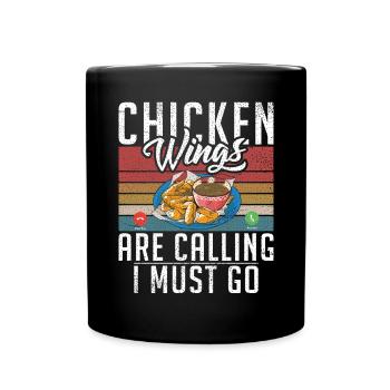 Chicken Wings Gifts - Full Colour Mug - black - Front