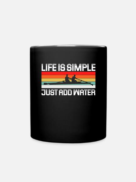 Rowboot Der Crew Boot Rowboot Rower Rowes Rower - Tasse einfarbig - Schwarz