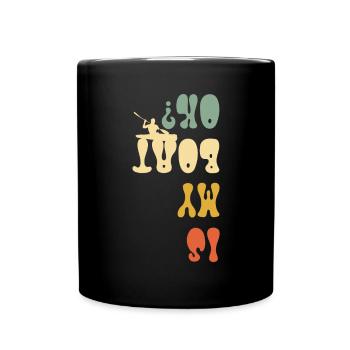 Rowboot Der Crew Boot Rowboot Rower Rowes Rower - Tasse einfarbig - Schwarz - Vorne